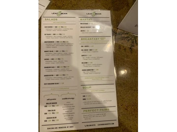 Leaf & Bean Coffee Co menu photo
