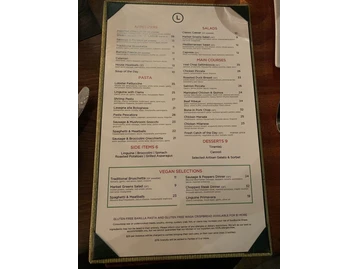 Leone's Italian menu photo