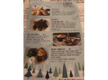 Libby's menu photo