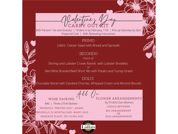 Lidia’s menu photo