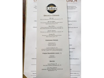 Lidia’s menu photo