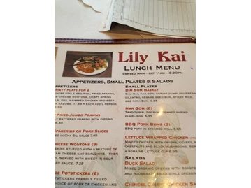 Lily Kai Chinese Cuisine menu photo