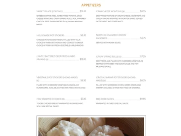 Lily Kai Chinese Cuisine menu photo
