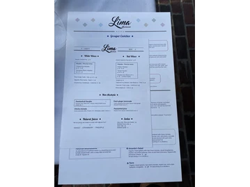 Lima Restaurant menu photo