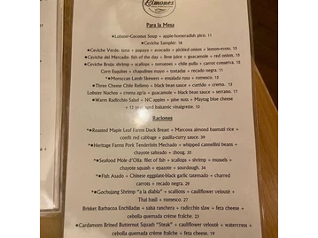 Limones Restaurant menu photo
