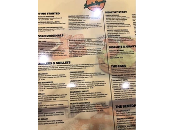 Lincoln Square Pancake House Geist menu photo