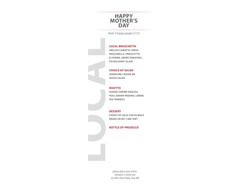 Local Bistro menu photo
