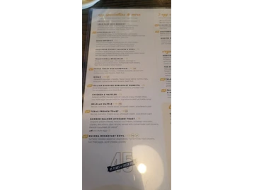 Local Table menu photo