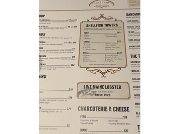 Loch Bar menu photo