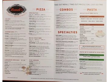 Lomeli's Italian Restaurant menu photo