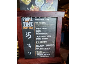 LongHorn Steakhouse menu photo