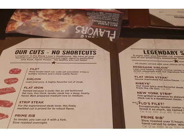 LongHorn Steakhouse menu photo
