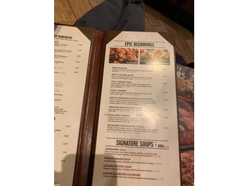 LongHorn Steakhouse menu photo