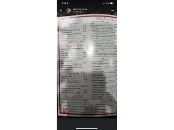 Lorenzo's Pizzeria menu photo