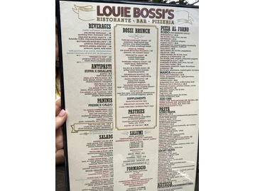 Louie Bossi's Ristorante Bar Pizzeria menu photo