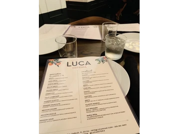 Luca Osteria menu photo