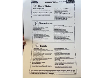 Luce Bar & Kitchen menu photo