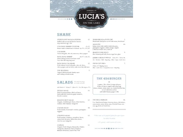 Lucia's On The Lake menu photo