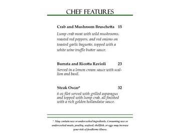 Lugano Ristorante menu photo