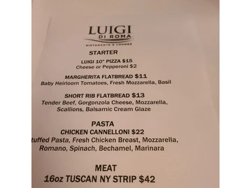 Luigi di Roma Italian Ristorante menu photo
