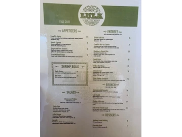 Lula Restaurant Distillery menu photo