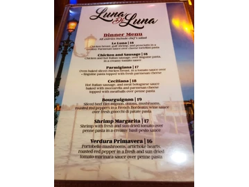 Luna Di Luna menu photo