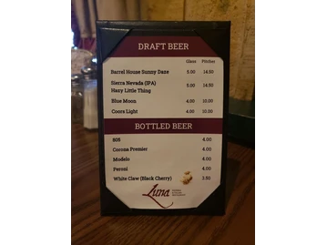 Luna Pizzeria & Italian Restaurant menu photo