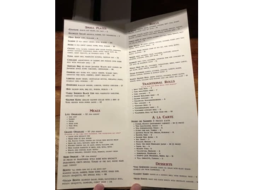 M Sushi menu photo