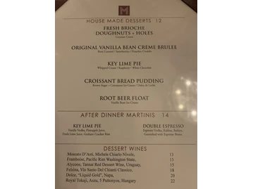 M Waterfront Grille menu photo