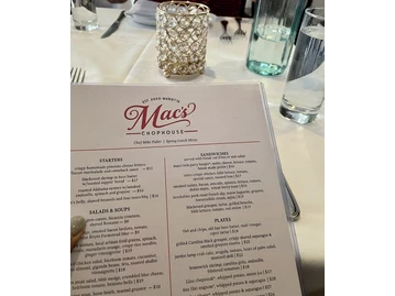Mac's Chop House menu photo