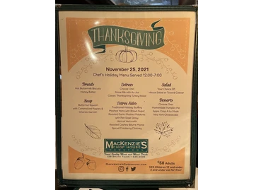 MacKenzie's Chop House menu photo
