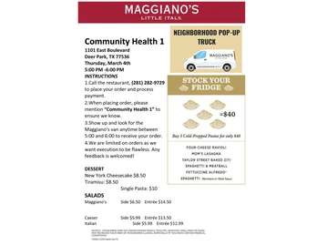 Maggiano's Little Italy menu photo