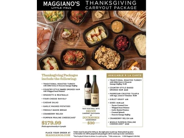 Maggiano's Little Italy menu photo