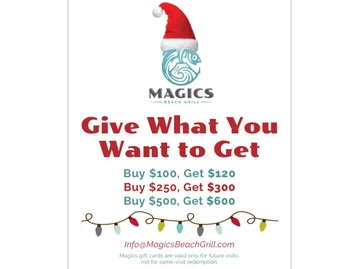 Magics Beach Grill menu photo