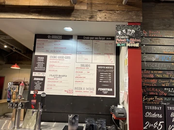 Main Street Burgers menu photo
