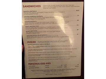 Mama Ricotta's menu photo