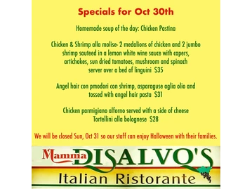 Mamma DiSalvo's menu photo
