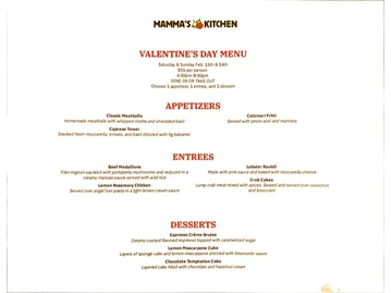 Mamma's Kitchen menu photo