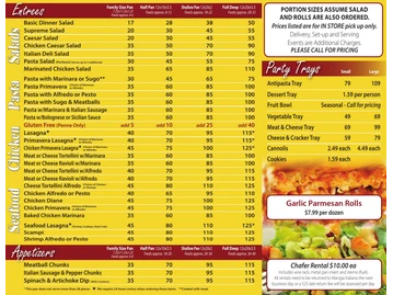 Mangia Italiana menu photo