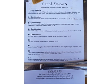 Maria Cuca's Mexican Cuisine menu photo