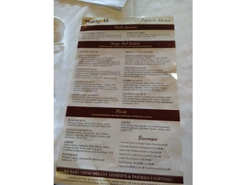 Marigold Cafe & Bakery menu photo