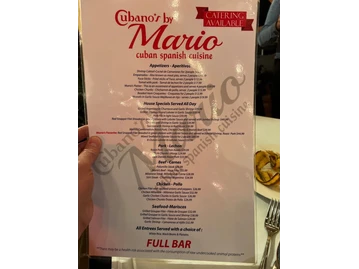 Mario’s Catalina menu photo