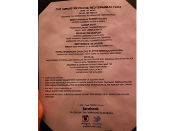 Marrakech Mediterranean Restaurant menu photo