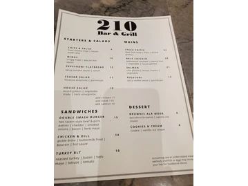 Marriott Kansas City Overland Park menu photo