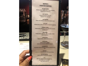 Martin's menu photo