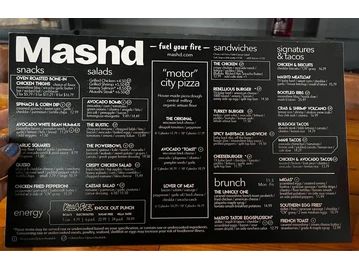 Mash'D menu photo