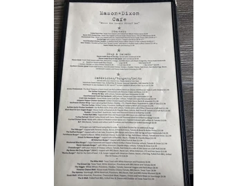 Mason-Dixon Cafe (Fredericksburg) menu photo