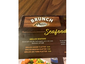 Mason's Grill menu photo