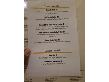 Massimo's menu photo