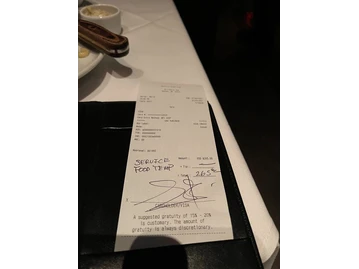 Mastro's Ocean Club menu photo